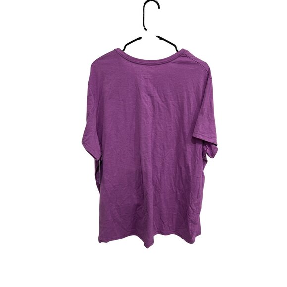 Champion Authentic V-Neck Jersey Short Sleeve Tee Purple Sz 4X Essential NWT - Picture 2 of 11